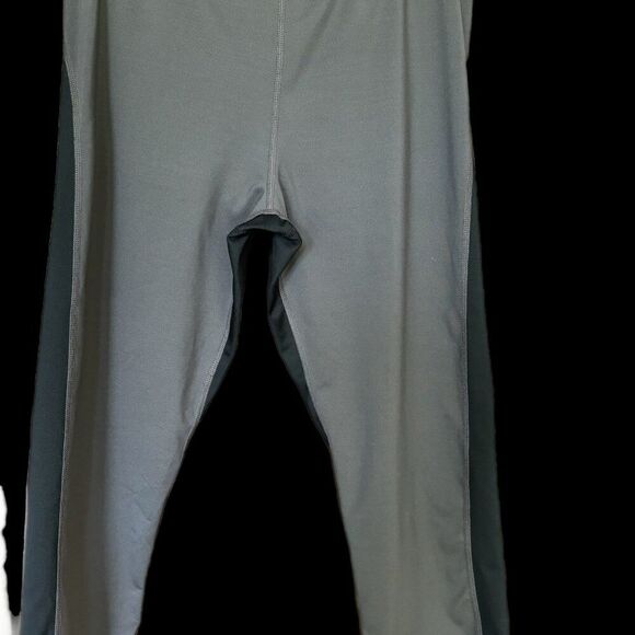 Nike Pants Women L Dri Fit Cropped Running Yoga Joggers Spandex Black Gray - Picture 8 of 12